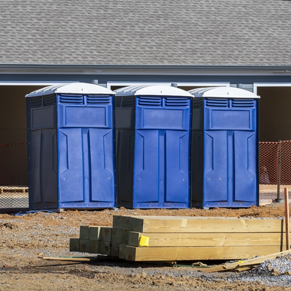 is there a specific order in which to place multiple porta potties in Dixonville PA